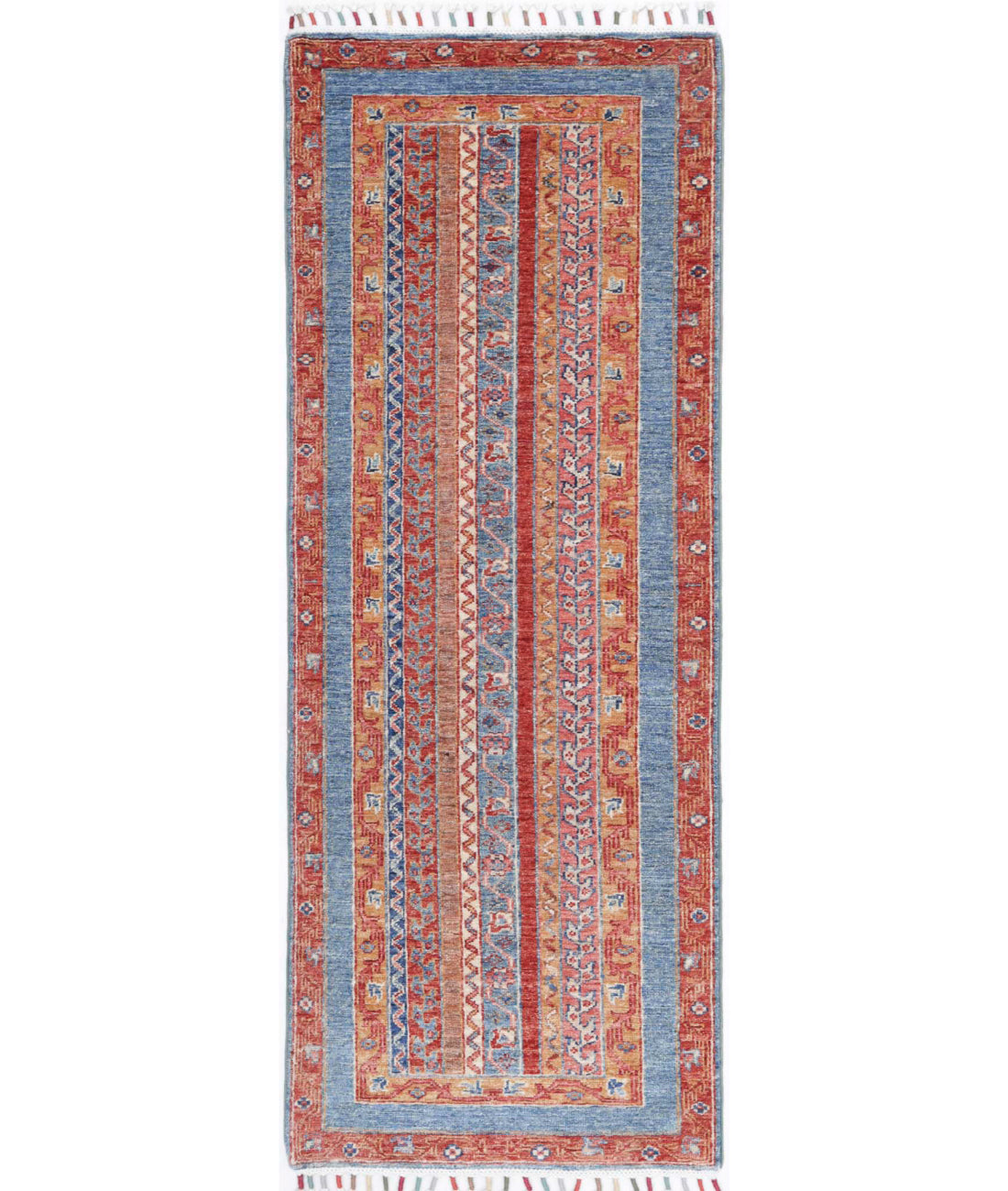 Shaal 2'0'' X 5'8'' Hand-Knotted Wool Rug 2'0'' x 5'8'' (60 X 170) / Multi / Multi