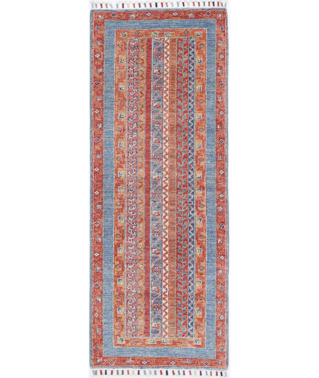 Shaal 2'0'' X 5'8'' Hand-Knotted Wool Rug 2'0'' x 5'8'' (60 X 170) / Multi / Multi