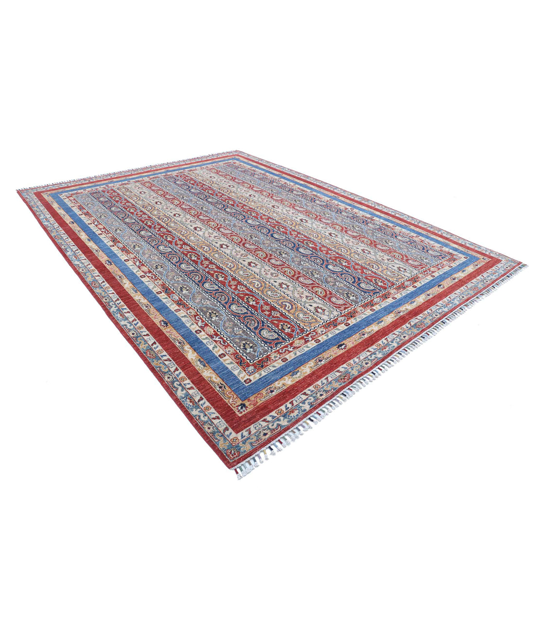 Shaal 8'11'' X 11'7'' Hand-Knotted Wool Rug 8'11'' x 11'7'' (268 X 348) / Red / Multi