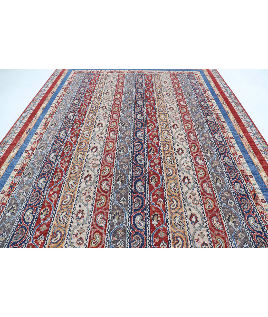 Shaal 8'11'' X 11'7'' Hand-Knotted Wool Rug 8'11'' x 11'7'' (268 X 348) / Red / Multi