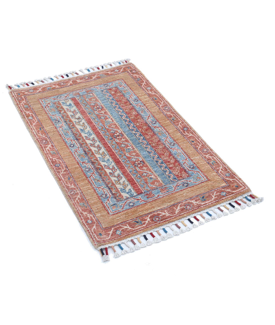 Shaal 2'0'' X 3'0'' Hand-Knotted Wool Rug 2'0'' x 3'0'' (60 X 90) / Multi / Multi