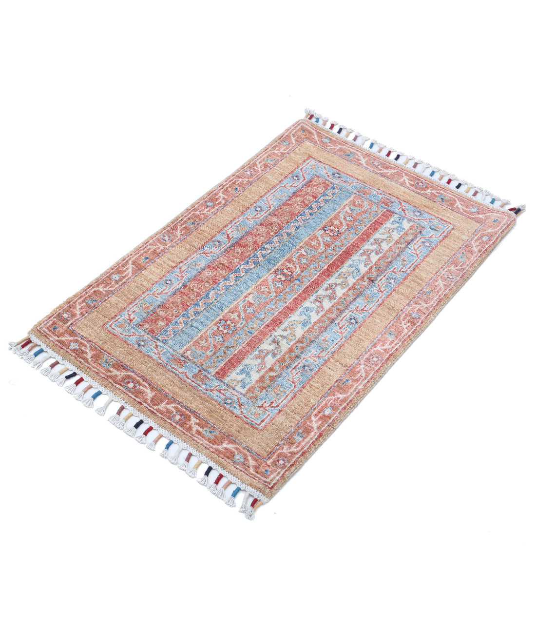 Shaal 2'0'' X 3'0'' Hand-Knotted Wool Rug 2'0'' x 3'0'' (60 X 90) / Multi / Multi