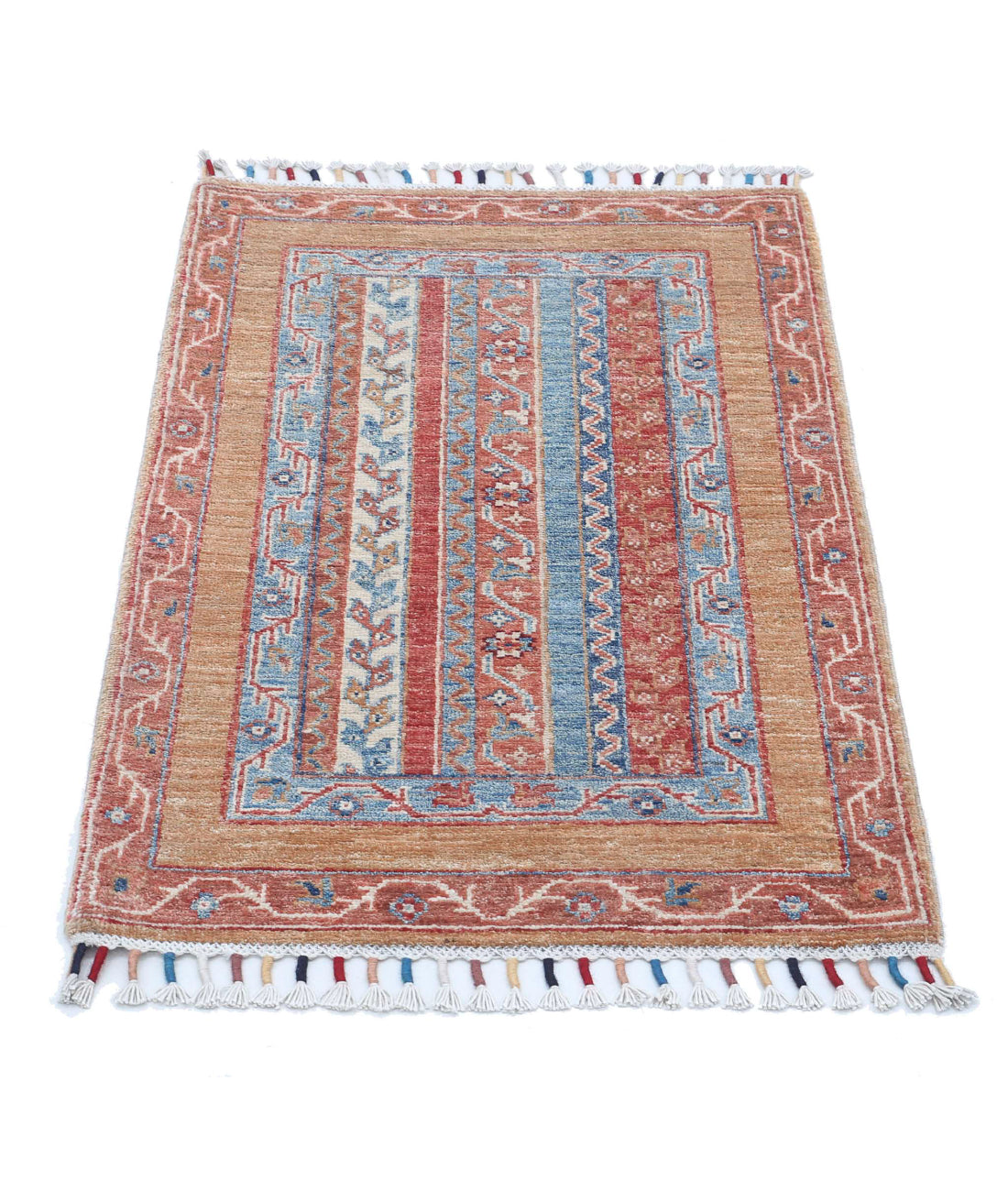 Shaal 2'0'' X 3'0'' Hand-Knotted Wool Rug 2'0'' x 3'0'' (60 X 90) / Multi / Multi