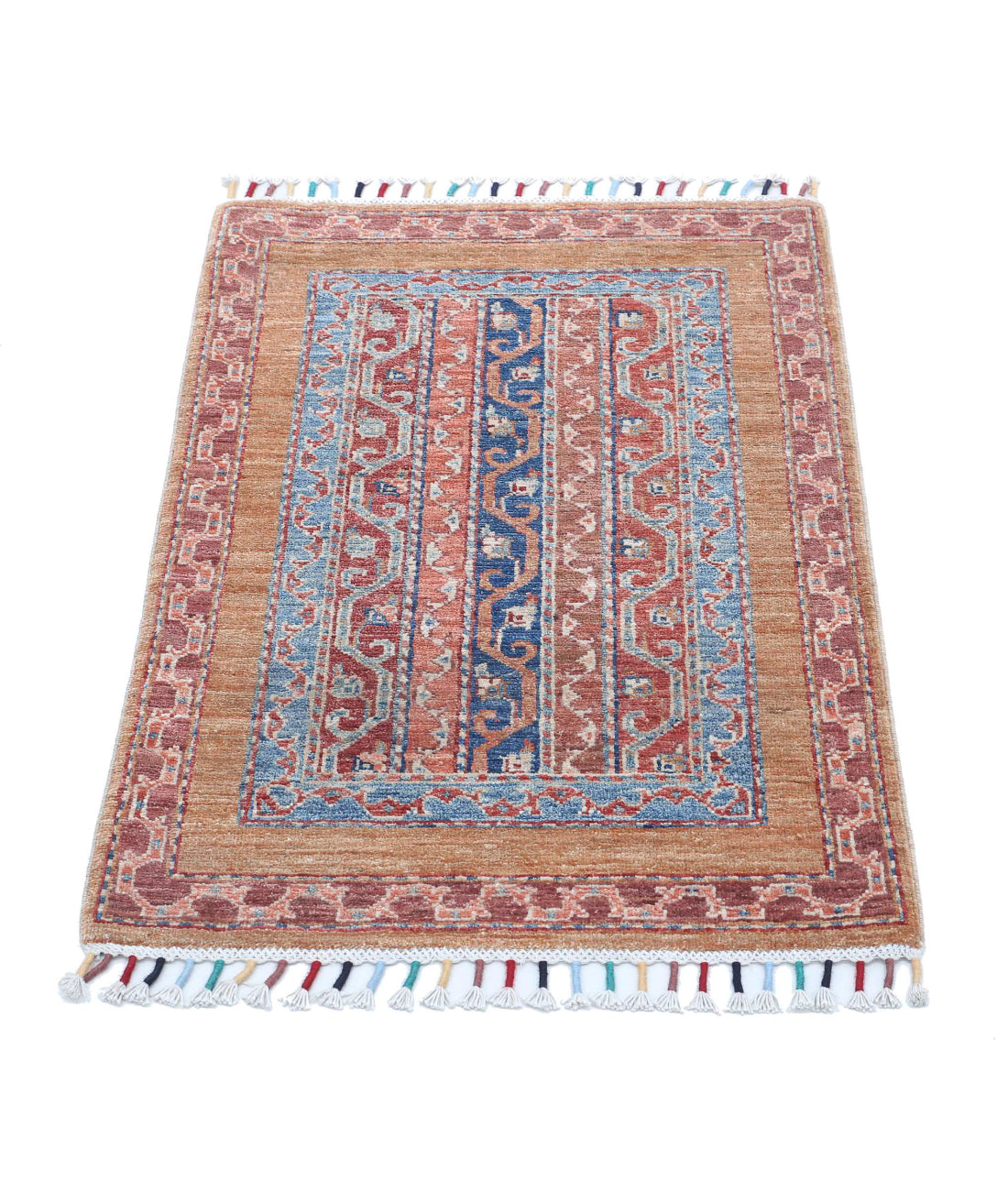 Shaal 2'1'' X 3'0'' Hand-Knotted Wool Rug 2'1'' x 3'0'' (63 X 90) / Multi / Multi