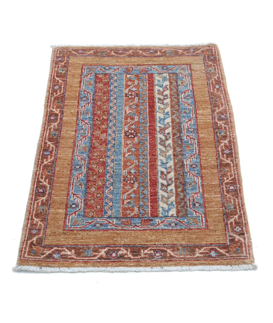 Shaal 1'11'' X 3'0'' Hand-Knotted Wool Rug 1'11'' x 3'0'' (58 X 90) / Multi / Multi