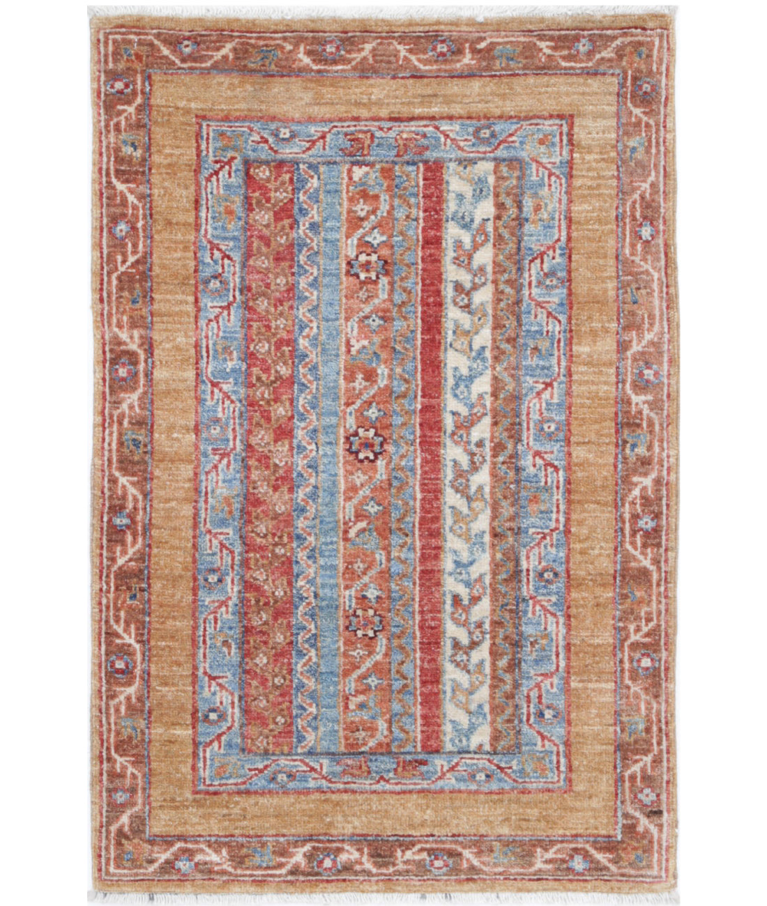 Shaal 1'11'' X 3'0'' Hand-Knotted Wool Rug 1'11'' x 3'0'' (58 X 90) / Multi / Multi