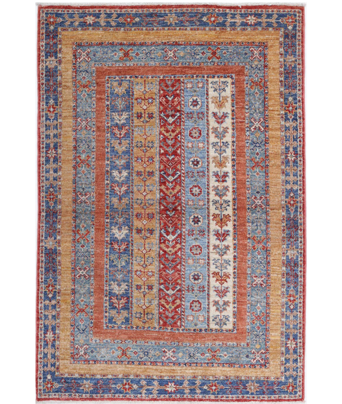 Shaal 2'9'' X 4'2'' Hand-Knotted Wool Rug 2'9'' x 4'2'' (83 X 125) / Multi / Multi