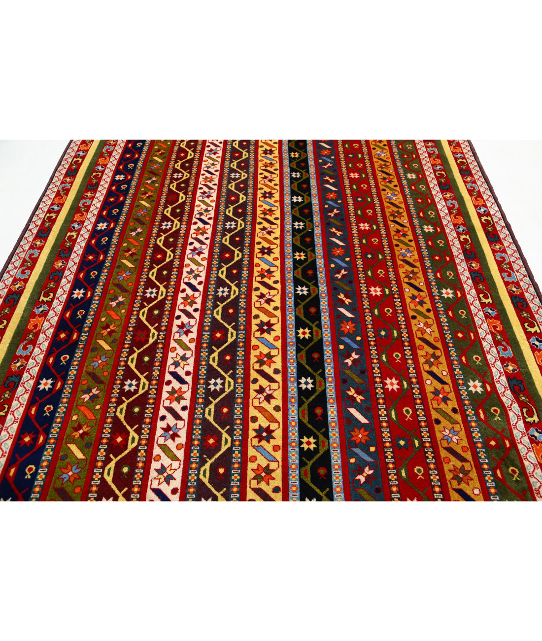 Shaal 6'7'' X 10'0'' Hand-Knotted Wool Rug 6'7'' x 10'0'' (198 X 300) / Multi / Multi