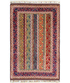 Shaal 4'2'' X 6'6'' Hand-Knotted Wool Rug 4'2'' x 6'6'' (125 X 195) / Multi / Blue