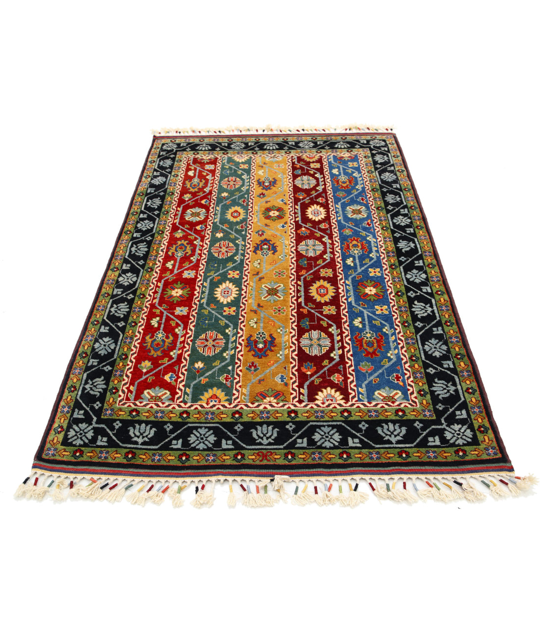 Shaal 4'1'' X 6'6'' Hand-Knotted Wool Rug 4'1'' x 6'6'' (123 X 195) / Multi / Multi