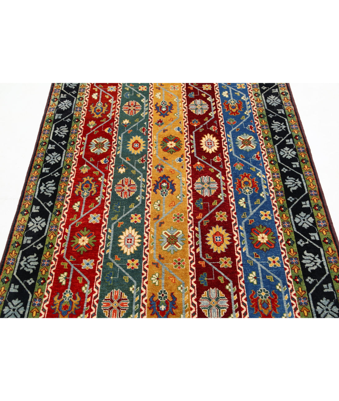 Shaal 4'1'' X 6'6'' Hand-Knotted Wool Rug 4'1'' x 6'6'' (123 X 195) / Multi / Multi