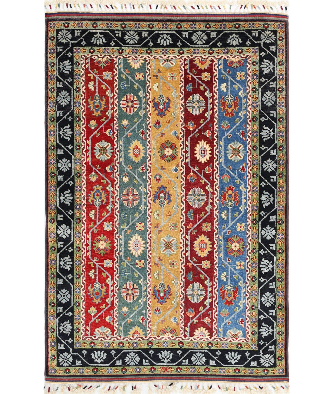 Shaal 4'1'' X 6'6'' Hand-Knotted Wool Rug 4'1'' x 6'6'' (123 X 195) / Multi / Multi