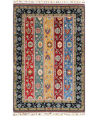 Shaal 4'1'' X 6'6'' Hand-Knotted Wool Rug 4'1'' x 6'6'' (123 X 195) / Multi / Multi