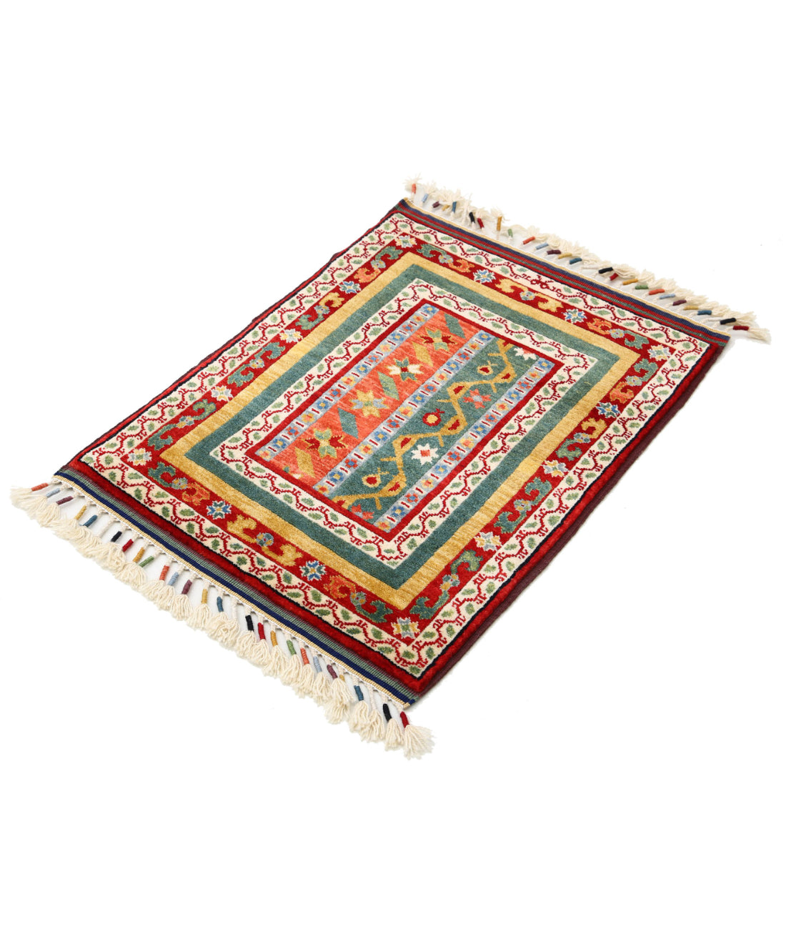 Shaal 2'1'' X 2'8'' Hand-Knotted Wool Rug 2'1'' x 2'8'' (63 X 80) / Multi / Multi