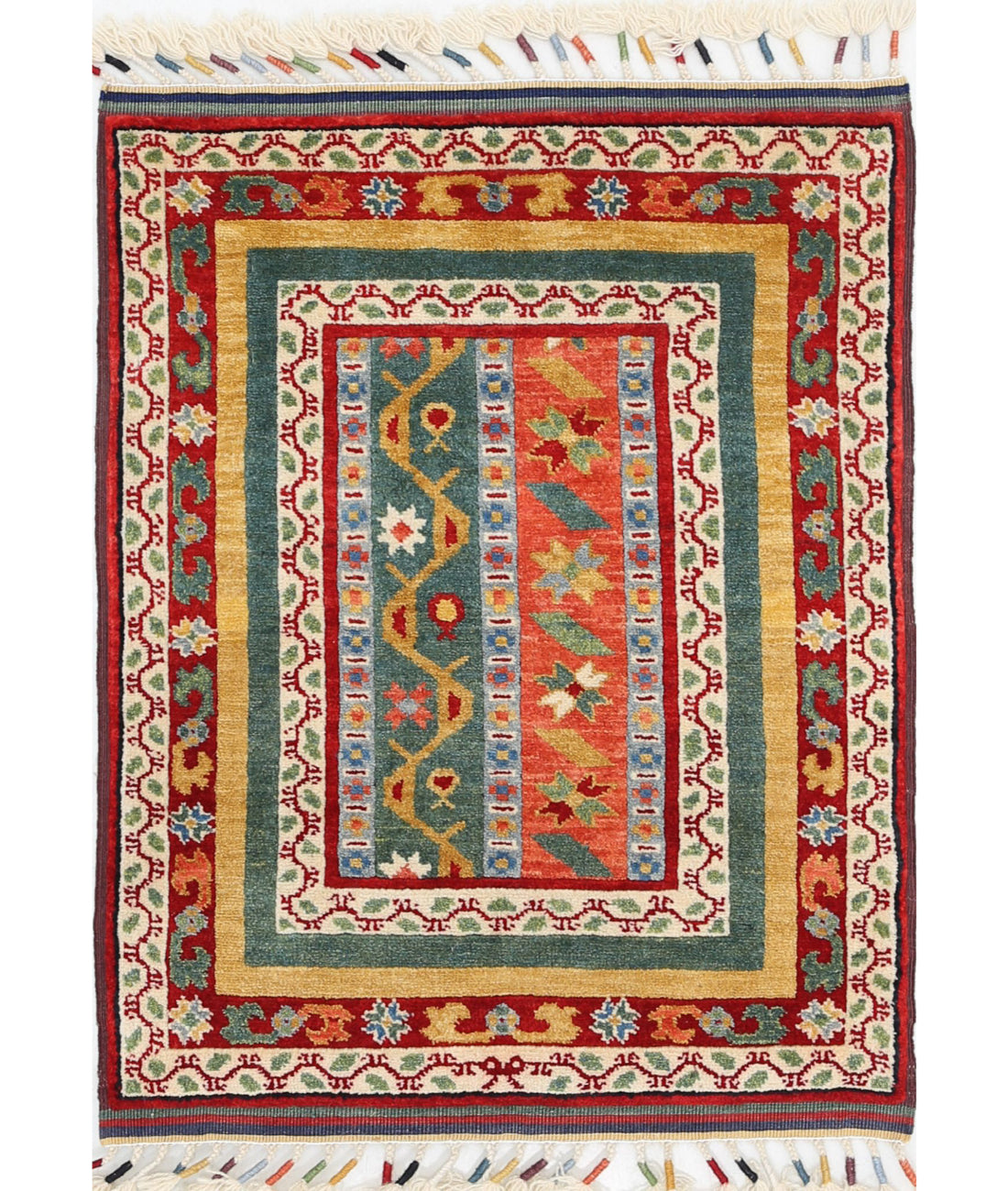 Shaal 2'1'' X 2'8'' Hand-Knotted Wool Rug 2'1'' x 2'8'' (63 X 80) / Multi / Multi