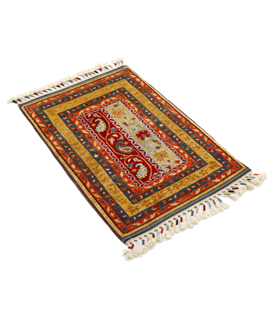 Shaal 2'1'' X 3'1'' Hand-Knotted Wool Rug 2'1'' x 3'1'' (63 X 93) / Multi / Multi