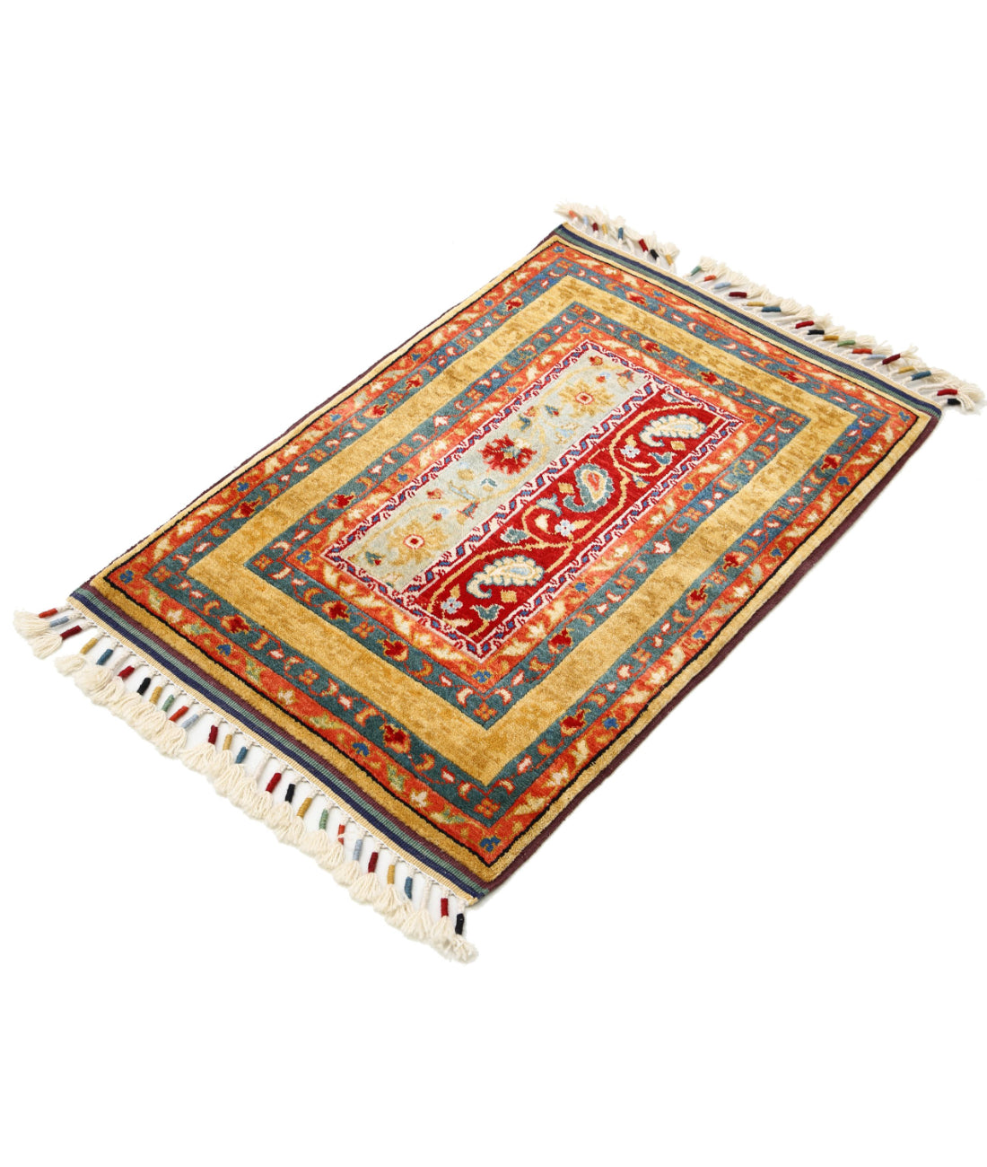 Shaal 2'1'' X 3'1'' Hand-Knotted Wool Rug 2'1'' x 3'1'' (63 X 93) / Multi / Multi