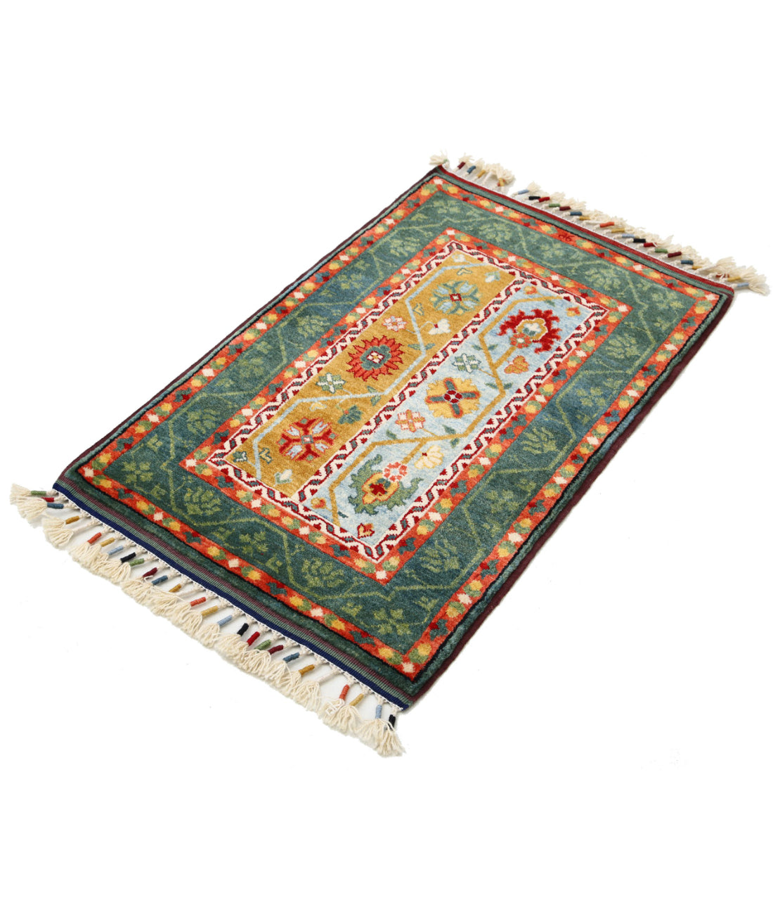 Shaal 2'1'' X 3'3'' Hand-Knotted Wool Rug 2'1'' x 3'3'' (63 X 98) / Multi / Multi