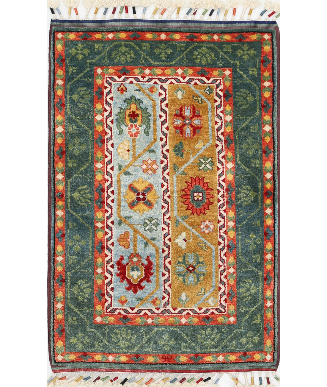 Shaal 2'1'' X 3'3'' Hand-Knotted Wool Rug 2'1'' x 3'3'' (63 X 98) / Multi / Multi