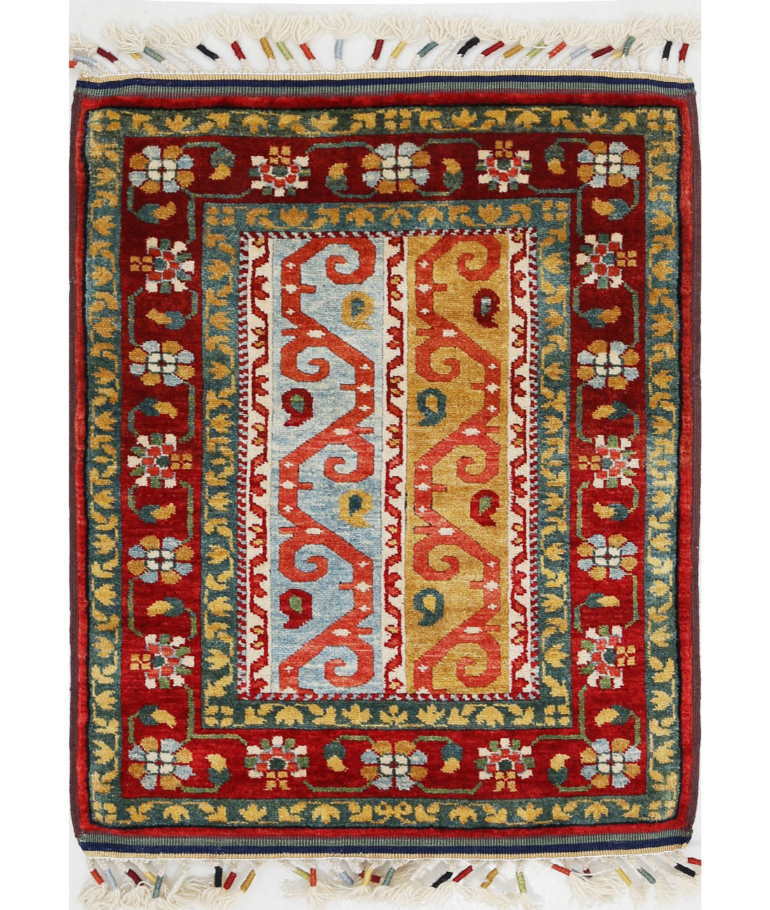 Shaal 2'2'' X 2'11'' Hand-Knotted Wool Rug 2'2'' x 2'11'' (65 X 88) / Multi / Multi