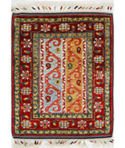 Shaal 2'2'' X 2'11'' Hand-Knotted Wool Rug 2'2'' x 2'11'' (65 X 88) / Multi / Multi