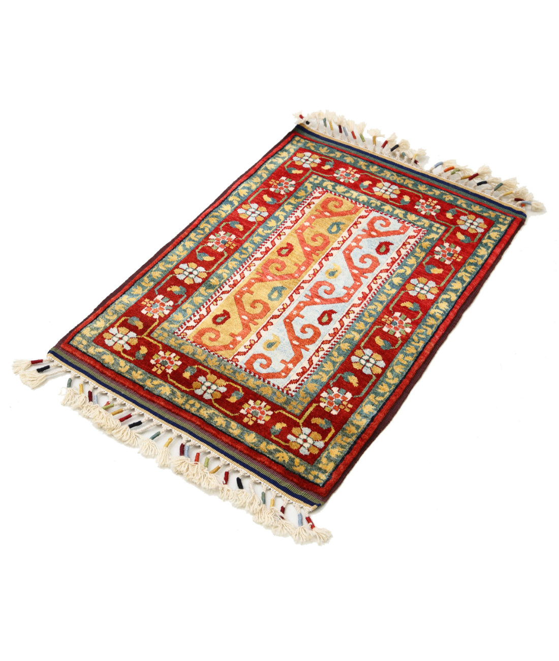 Shaal 2'1'' X 3'0'' Hand-Knotted Wool Rug 2'1'' x 3'0'' (63 X 90) / Multi / Multi