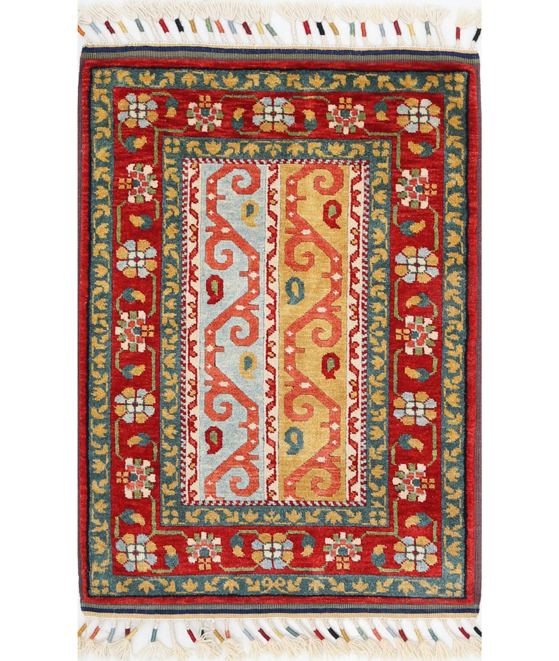 Shaal 2'1'' X 3'1'' Hand-Knotted Wool Rug 2'1'' x 3'1'' (63 X 93) / Multi / Multi