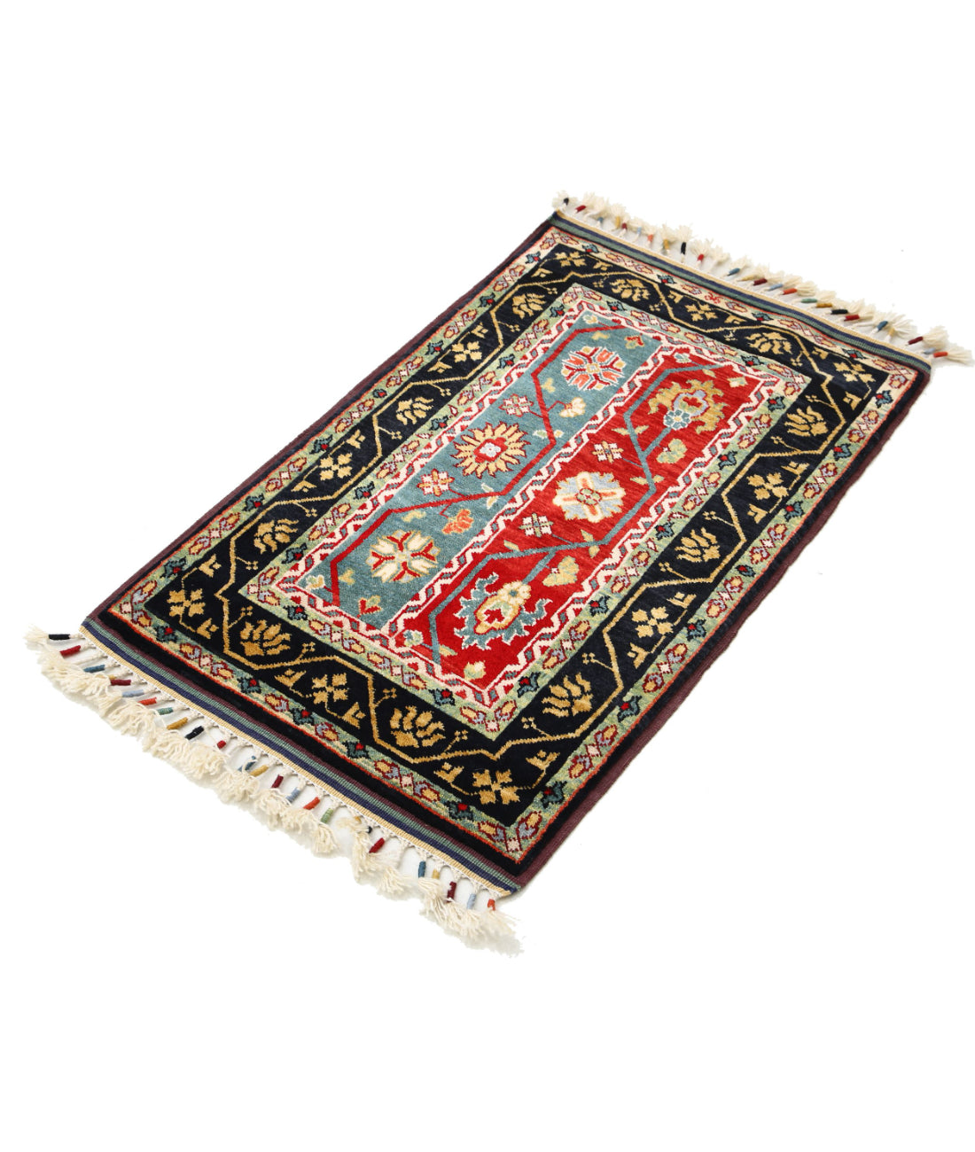 Shaal 2'1'' X 3'3'' Hand-Knotted Wool Rug 2'1'' x 3'3'' (63 X 98) / Multi / Multi