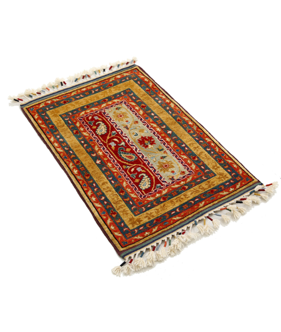 Shaal 2'0'' X 3'1'' Hand-Knotted Wool Rug 2'0'' x 3'1'' (60 X 93) / Multi / Multi