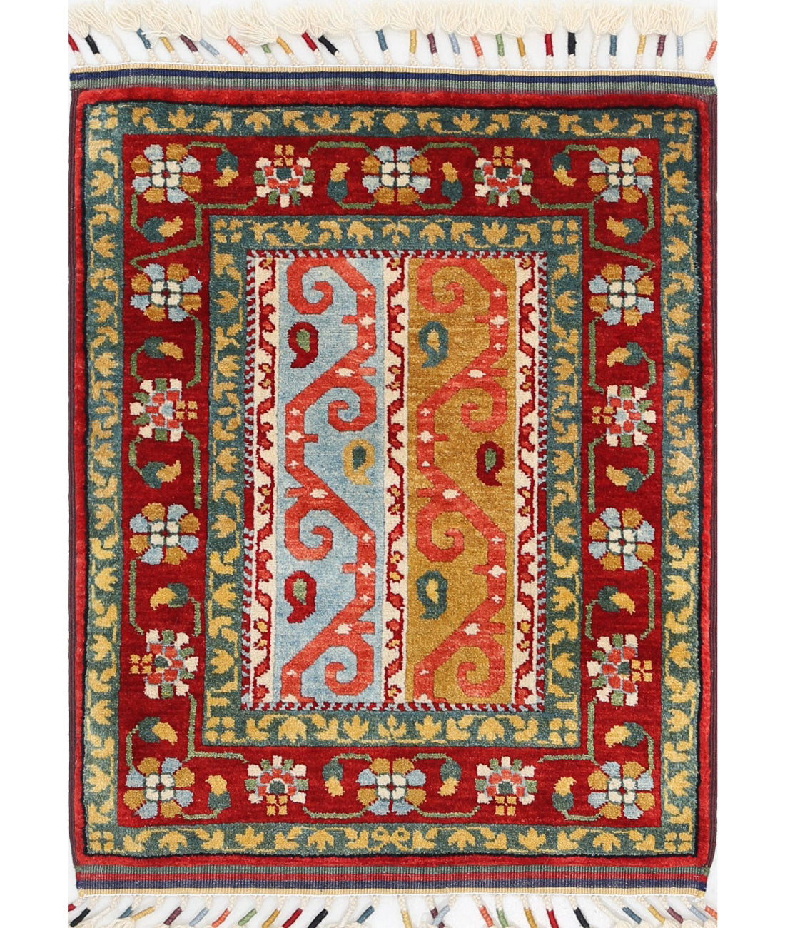 Shaal 2'1'' X 2'8'' Hand-Knotted Wool Rug 2'1'' x 2'8'' (63 X 80) / Multi / Multi