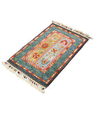 Shaal 2'0'' X 3'3'' Hand-Knotted Wool Rug 2'0'' x 3'3'' (60 X 98) / Multi / Multi