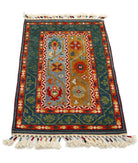 Shaal 2'0'' X 3'3'' Hand-Knotted Wool Rug 2'0'' x 3'3'' (60 X 98) / Multi / Multi