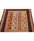 Shaal 3'2'' X 4'0'' Hand-Knotted Wool Rug 3'2'' x 4'0'' (95 X 120) / Multi / Multi