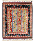 Shaal 3'2'' X 4'0'' Hand-Knotted Wool Rug 3'2'' x 4'0'' (95 X 120) / Multi / Multi