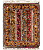 Shaal 3'2'' X 4'1'' Hand-Knotted Wool Rug 3'2'' x 4'1'' (95 X 123) / Multi / Multi