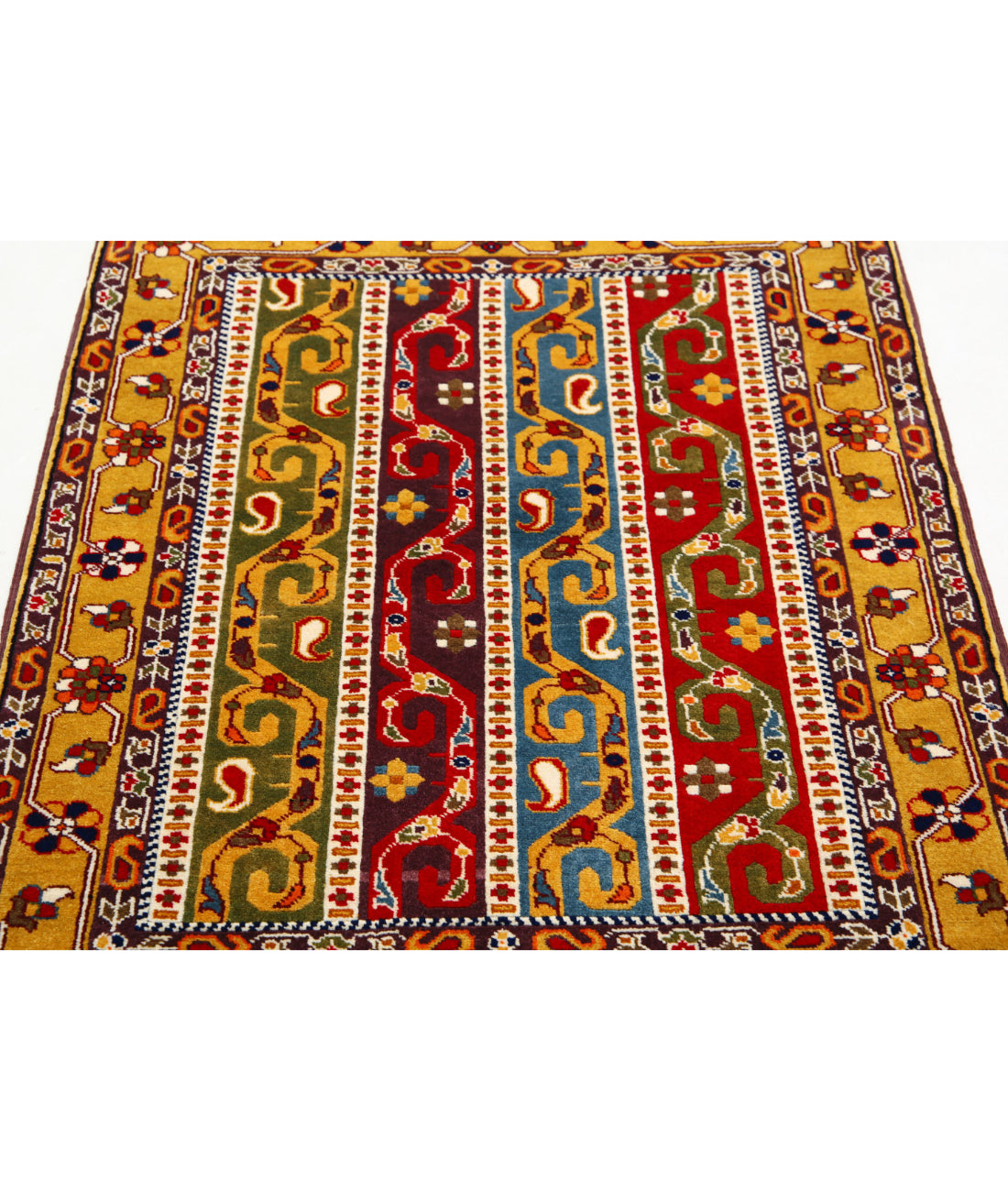 Shaal 3'1'' X 4'2'' Hand-Knotted Wool Rug 3'1'' x 4'2'' (93 X 125) / Multi / Multi