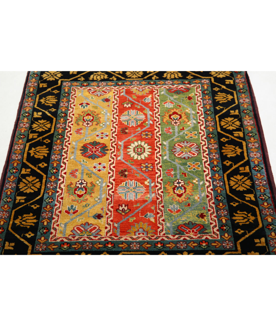 Shaal 3'0'' X 3'11'' Hand-Knotted Wool Rug 3'0'' x 3'11'' (90 X 118) / Multi / Multi