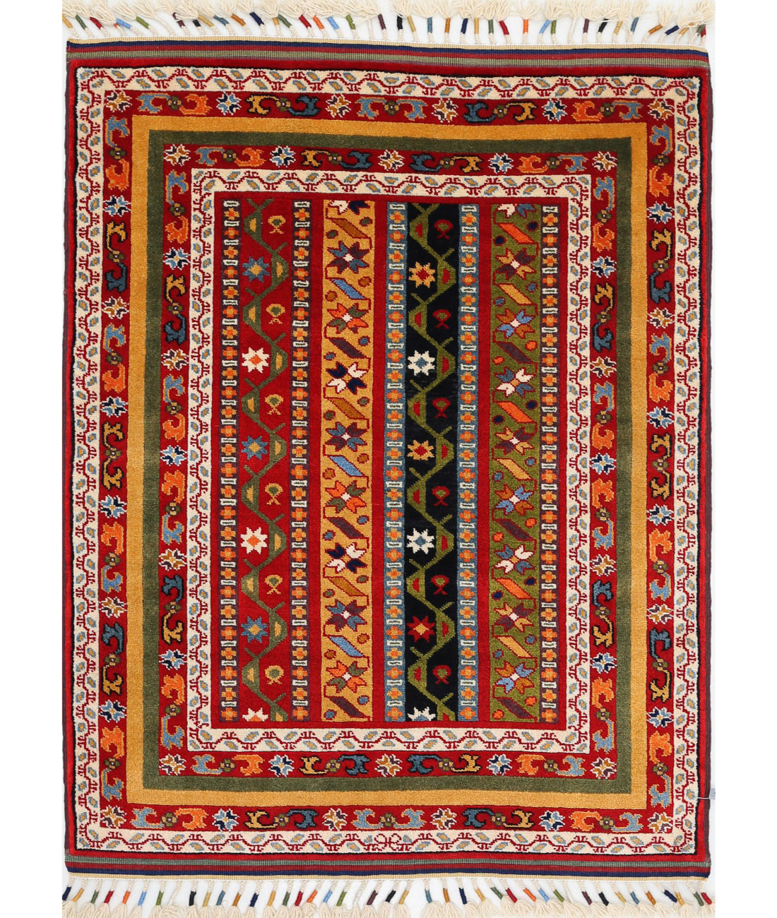 Shaal 3'1'' X 4'2'' Hand-Knotted Wool Rug 3'1'' x 4'2'' (93 X 125) / Multi / Multi