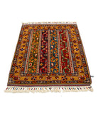 Shaal 3'3'' X 4'0'' Hand-Knotted Wool Rug 3'3'' x 4'0'' (98 X 120) / Multi / Multi