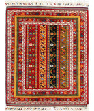 Shaal 3'3'' X 4'0'' Hand-Knotted Wool Rug 3'3'' x 4'0'' (98 X 120) / Multi / Multi