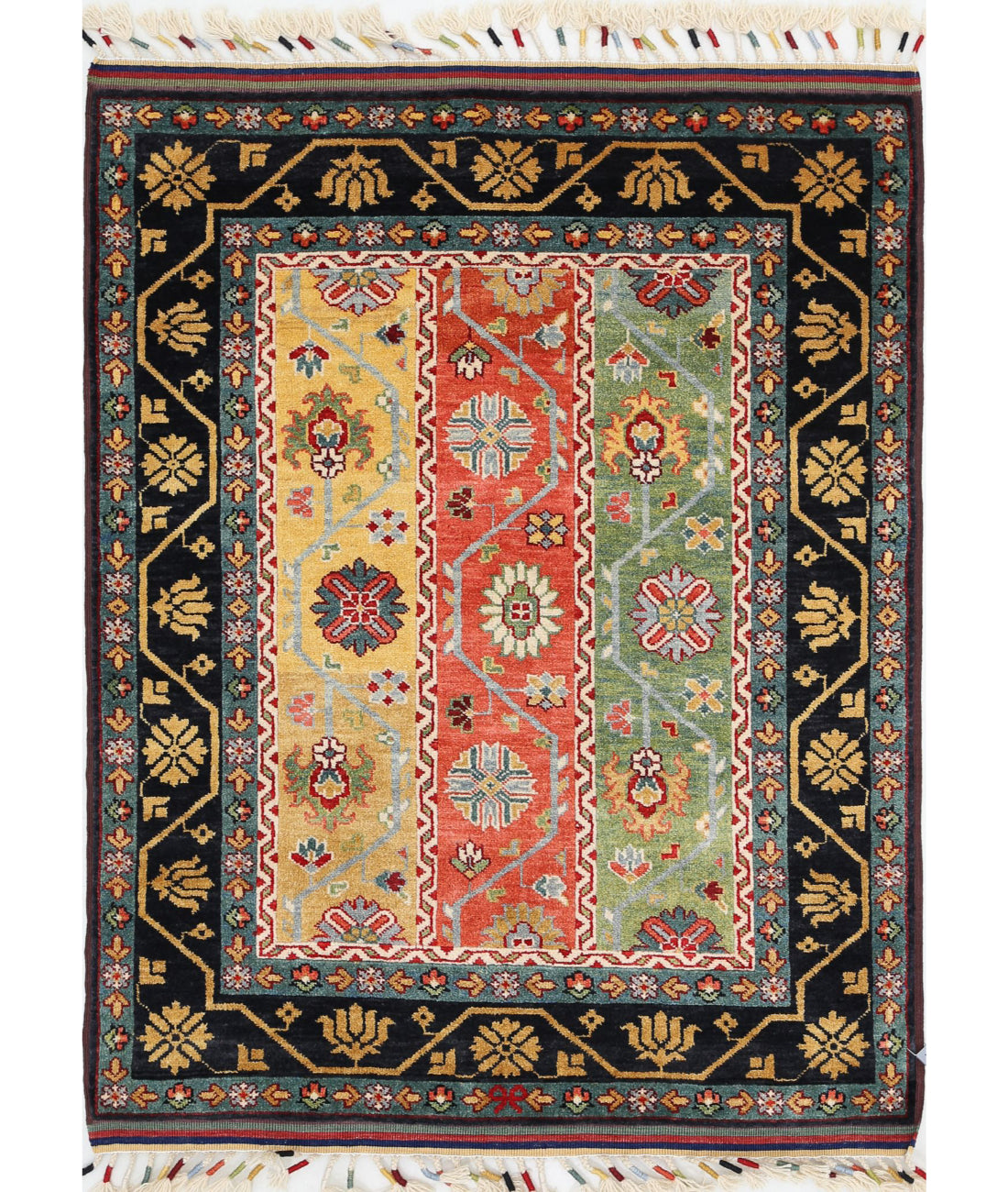 Shaal 3'2'' X 4'3'' Hand-Knotted Wool Rug 3'2'' x 4'3'' (95 X 128) / Multi / Multi