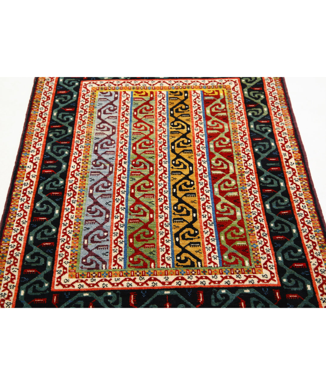 Shaal 3'1'' X 4'7'' Hand-Knotted Wool Rug 3'1'' x 4'7'' (93 X 138) / Multi / Multi