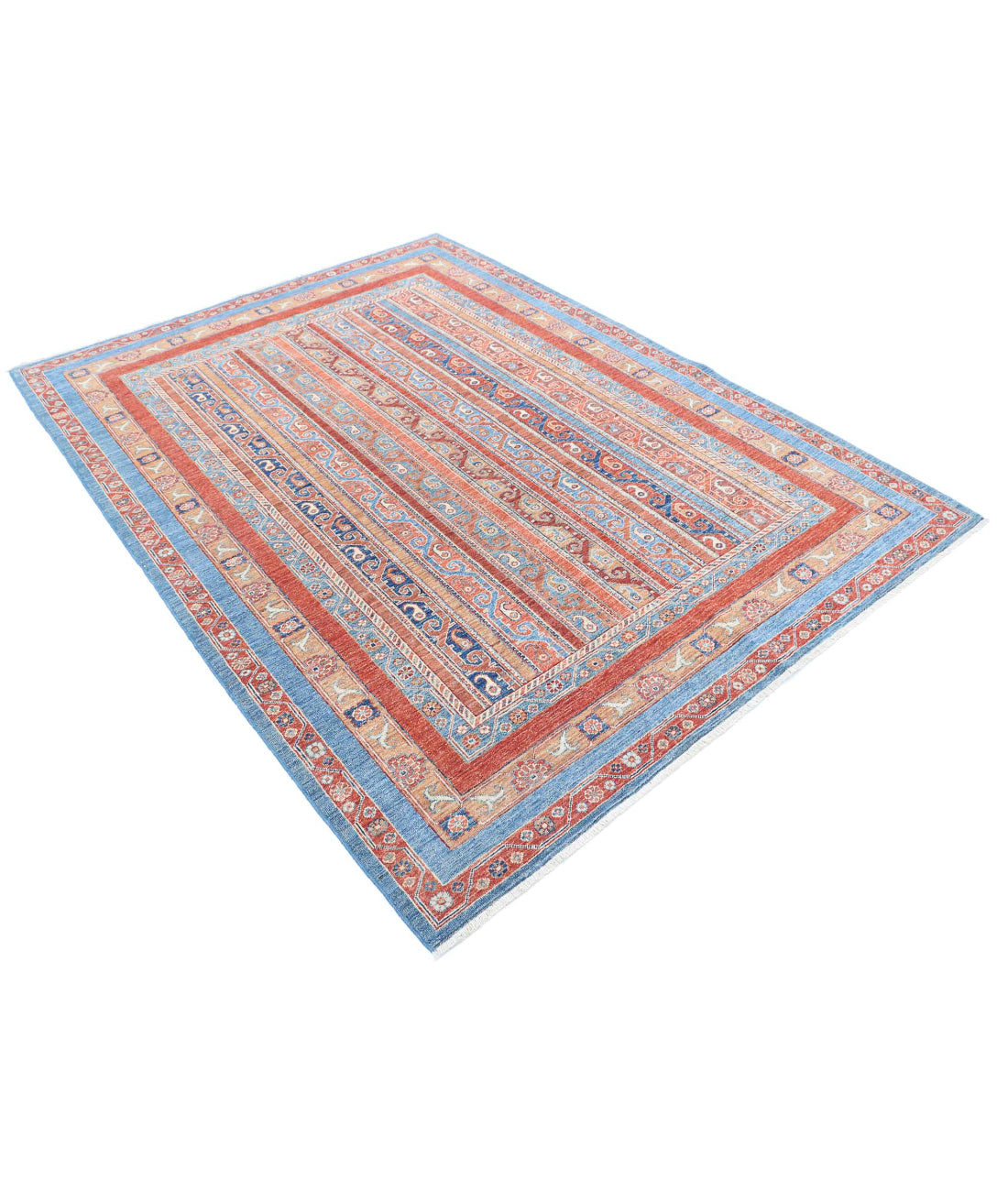 Shaal 5'9'' X 7'8'' Hand-Knotted Wool Rug 5'9'' x 7'8'' (173 X 230) / Multi / Multi