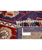 Shaal 5'8'' X 9'2'' Hand-Knotted Wool Rug 5'8'' x 9'2'' (170 X 275) / Purple / Multi