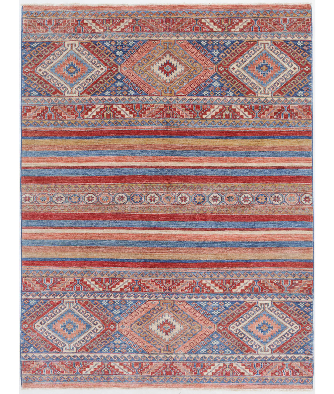 Shaal 5'10'' X 7'10'' Hand-Knotted Wool Rug 5'10'' x 7'10'' (175 X 235) / Multi / Multi