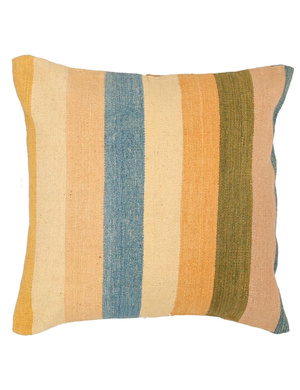 Pillows 2' 5" X 2' 5" Hand-Woven Wool Pillow 2' 5" X 2' 5" (74 X 74) / Multi / Multi