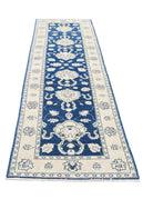 Sultanabad 2' 8" X 9' 9" Hand-Knotted Wool Rug 2' 8" X 9' 9" (81 X 297) / Blue / Ivory