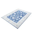 Sultanabad 4'9'' X 6'7'' Hand-Knotted Wool Rug 4'9'' x 6'7'' (143 X 198) / Blue / Ivory