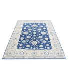 Sultanabad 4'9'' X 6'7'' Hand-Knotted Wool Rug 4'9'' x 6'7'' (143 X 198) / Blue / Ivory