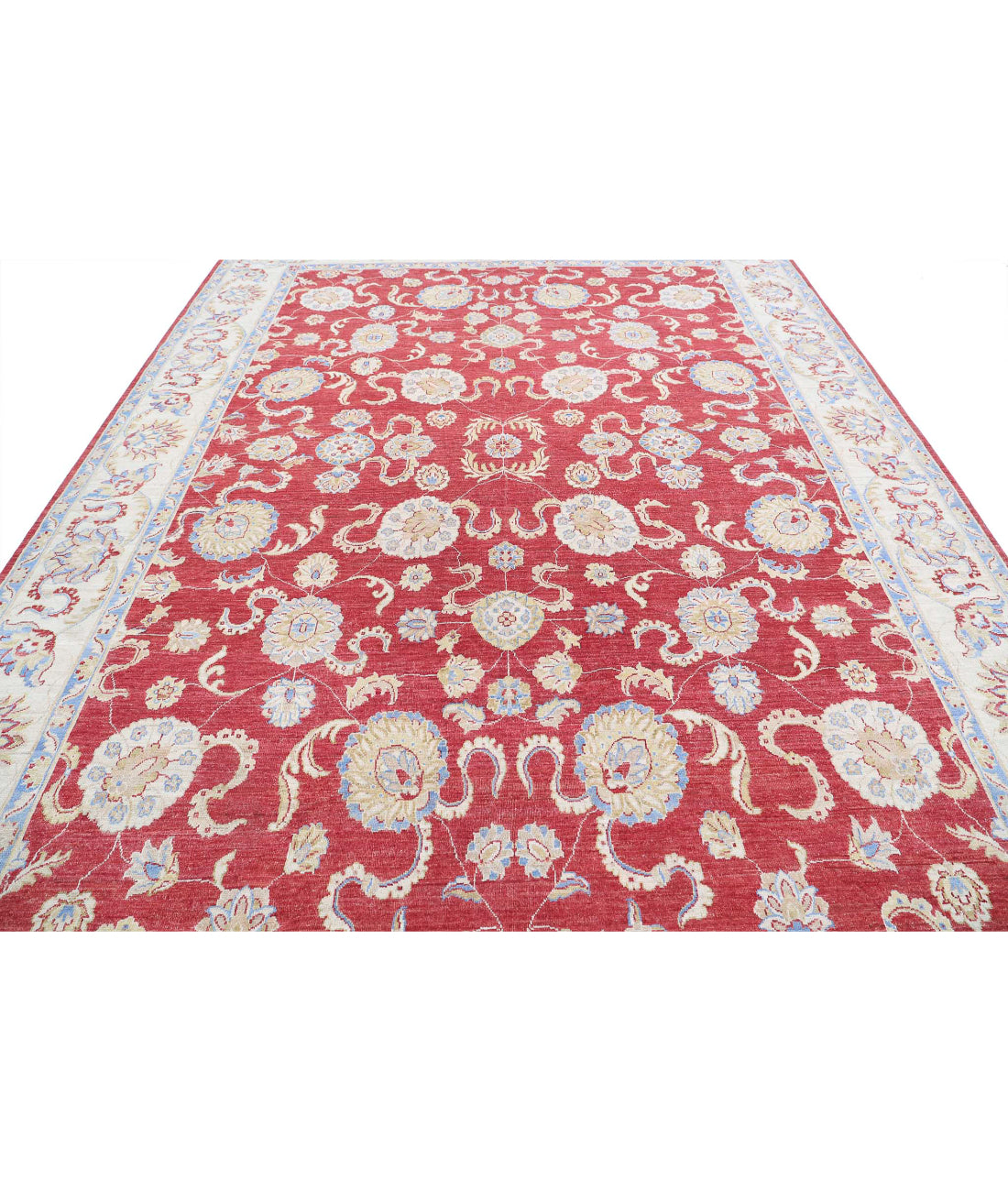 Sultanabad 8'10'' X 12'0'' Hand-Knotted Wool Rug 8'10'' x 12'0'' (265 X 360) / Red / Ivory